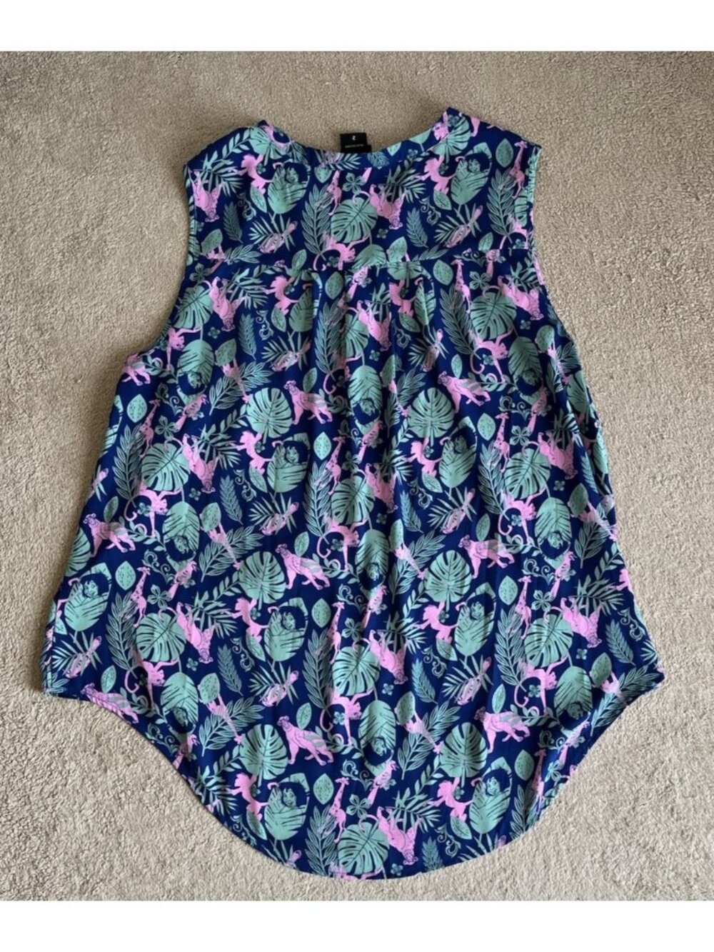 Disney Jungle Book Torrid Size 2 Hi Lo Button Front Georgette Blouse Top - Picture 4 of 16